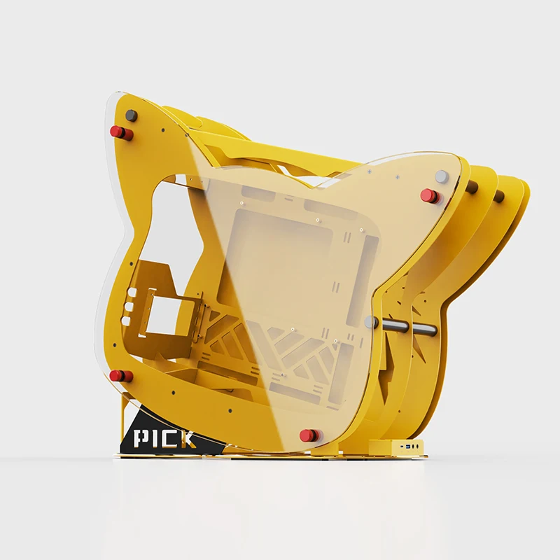 Pc Gaming Yellow - Kleurrijke gamingcomputerbehuizingen en systeemblokken roze beige
