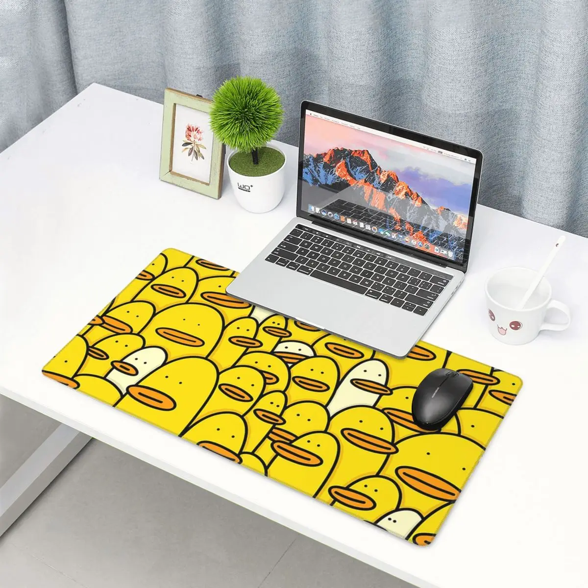 Pc Gaming Yellow - Grote muismat Cartoon Geel Rubber Duck