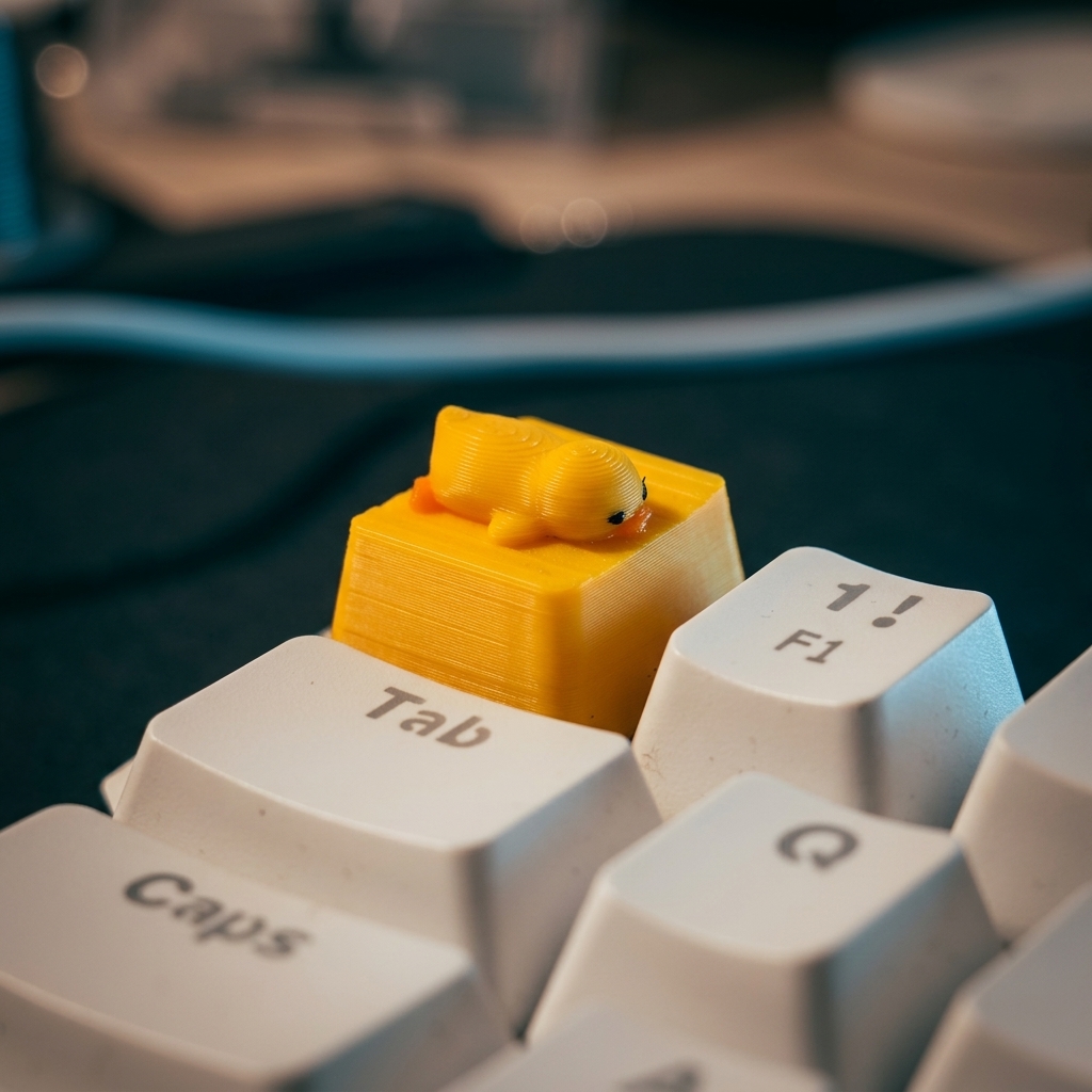 Pc Gaming Yellow - Een klein geel eendje dat ligt,