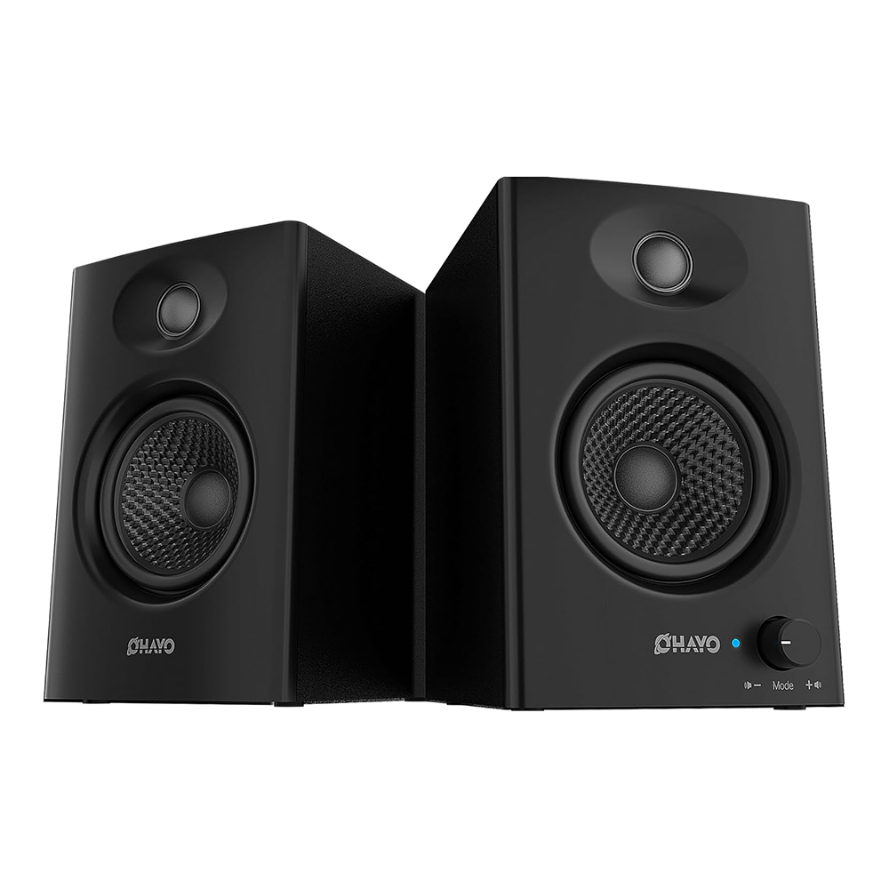 Pc Unit For Gaming - OHAYO 60W Actieve Boekenplankluidsprekers met Glasvezel