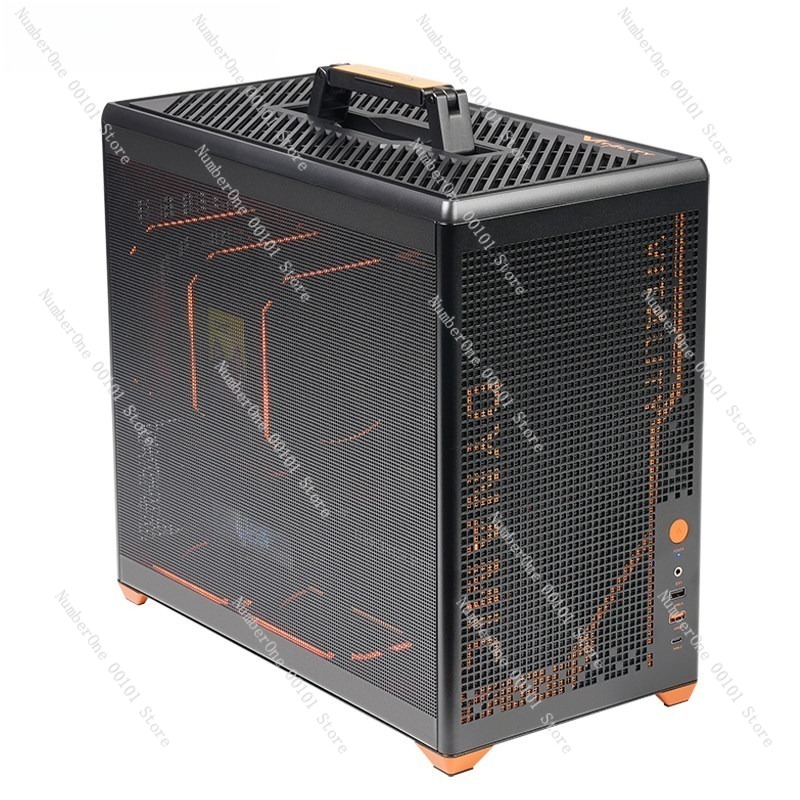 Pc Gaming Liquid - Draagbare handzame MATX Mesh Gaming PC-behuizing