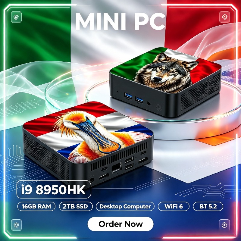 Pc Gaming Mini - 2026 Intel i9 8950HK Mini PC