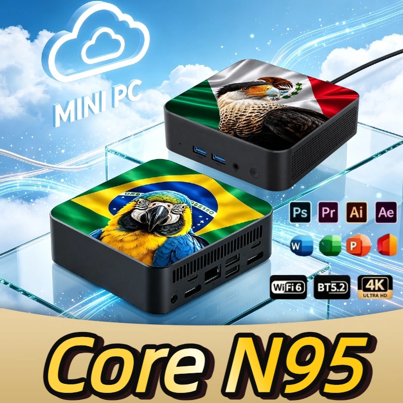 Pc Gaming Mini - Nieuwe 2026 Mexico Brazilië Vlag HighPerformance