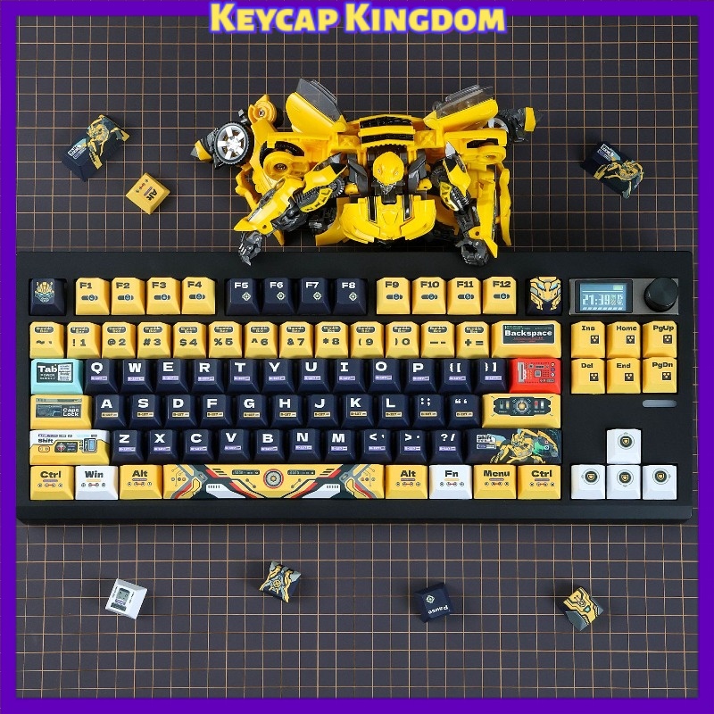 Pc Gaming Yellow - Gele Bee Robot Thema Aangepaste Keycaps
