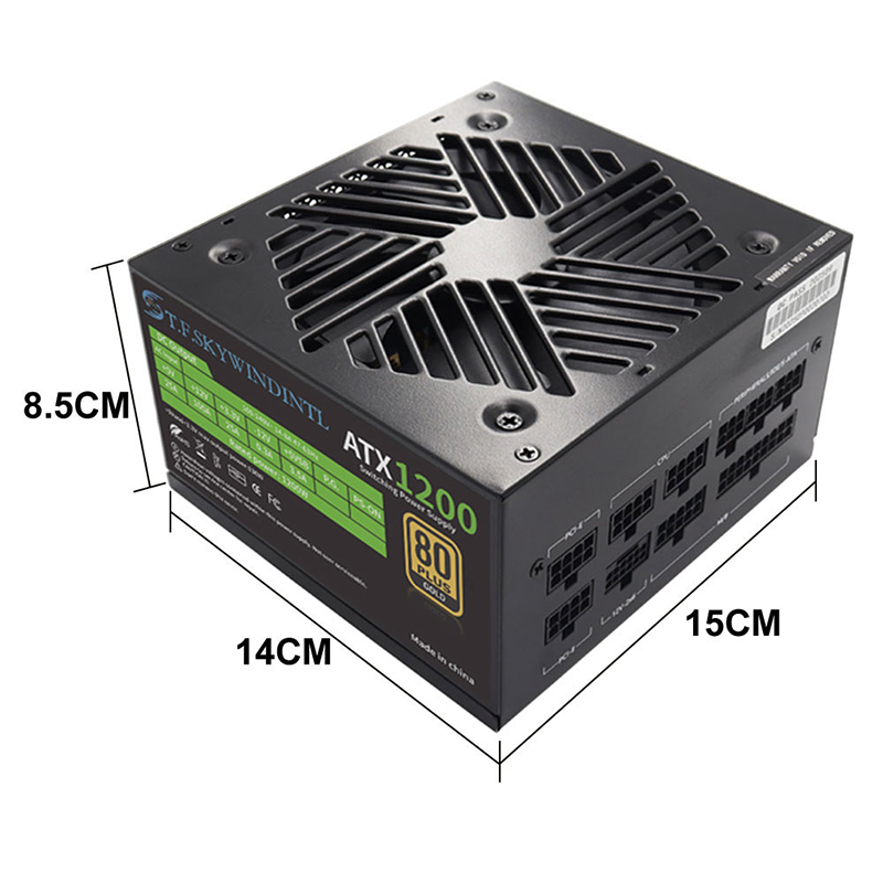 PCIE 5.0 1200W PC-voeding Voll - Pc Gaming Gta 6 recensie en prijs
