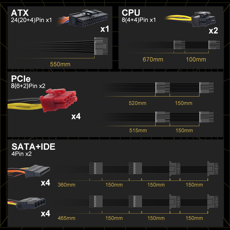 ATX 750W Gold PSU 750W Compute - Pc Unit For Gaming recensie en prijs