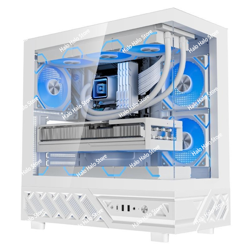Witte Seaview ATX PC-behuizing - Pc Gaming Liquid recensie en prijs