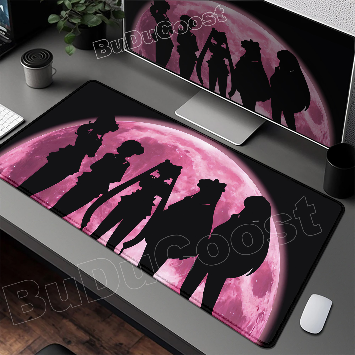 Mooie roze bureau-onderlegger  - Pc Gaming Pink recensie en prijs