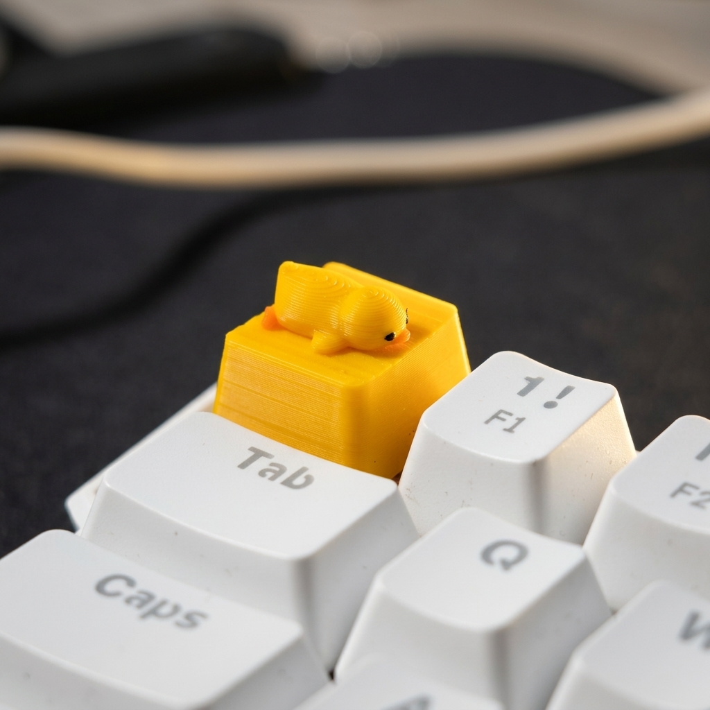 Een klein geel eendje dat ligt - Pc Gaming Yellow recensie en prijs