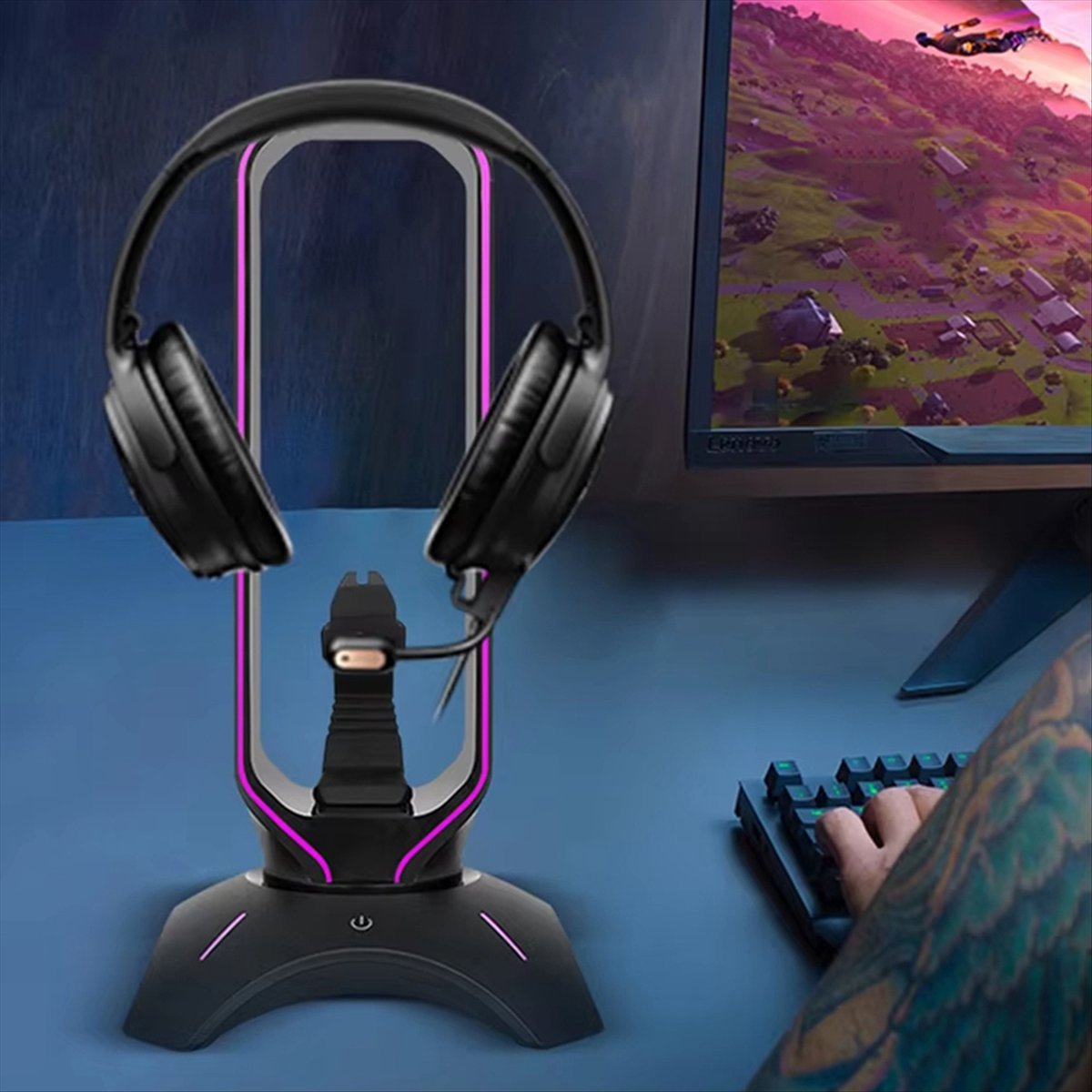 Stabiel - RGB Gaming-hoofdtele - Mouse Bungee Holder recensie en prijs