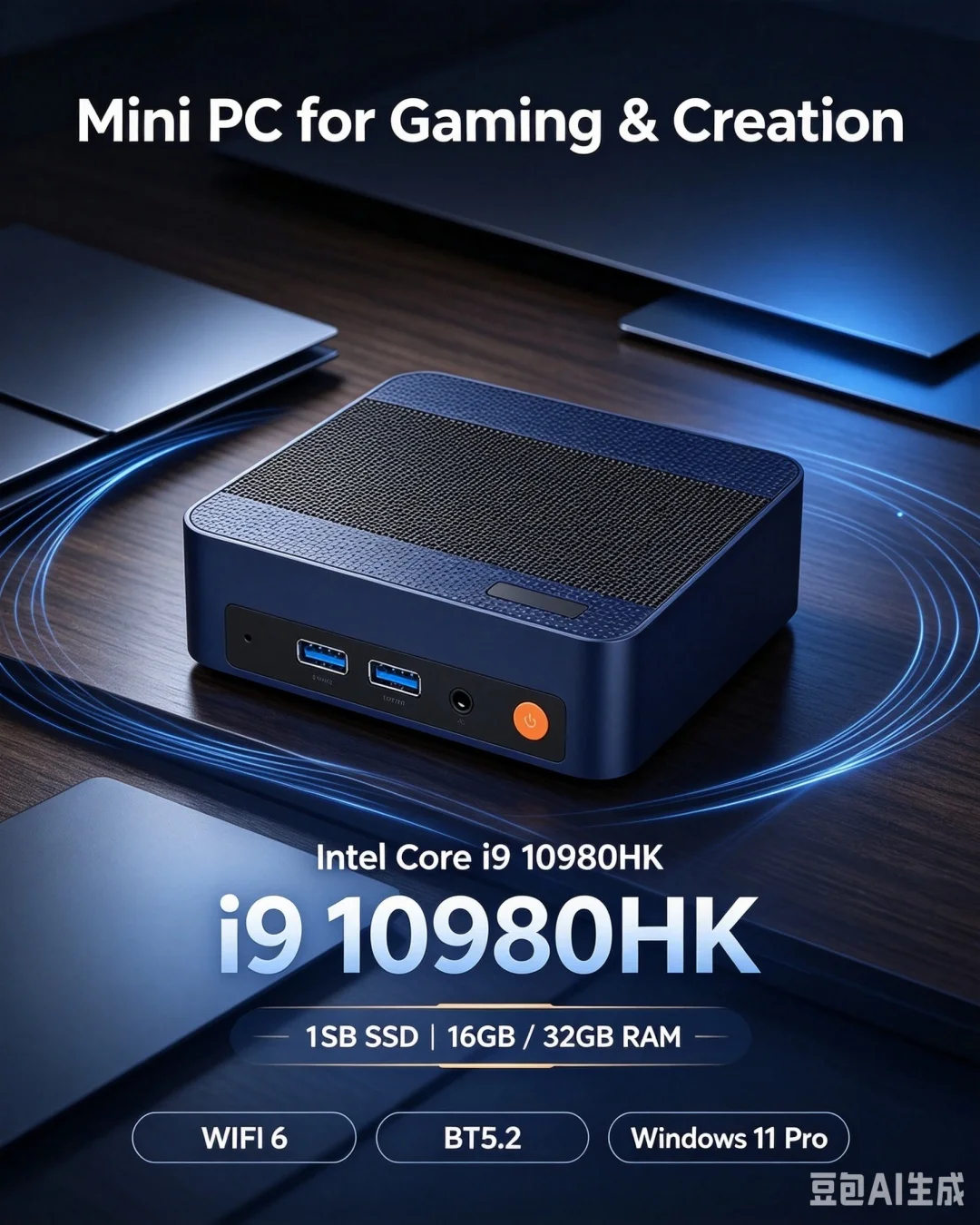 Lichtgele Mini PC Intel I9-109 - Pc Gaming Yellow recensie en prijs