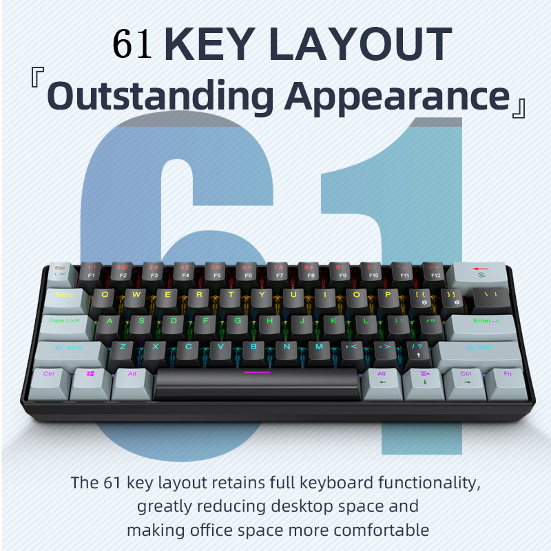 K61 Bedraad mechanisch gamingt - Pc Gaming Gigabyte recensie en prijs
