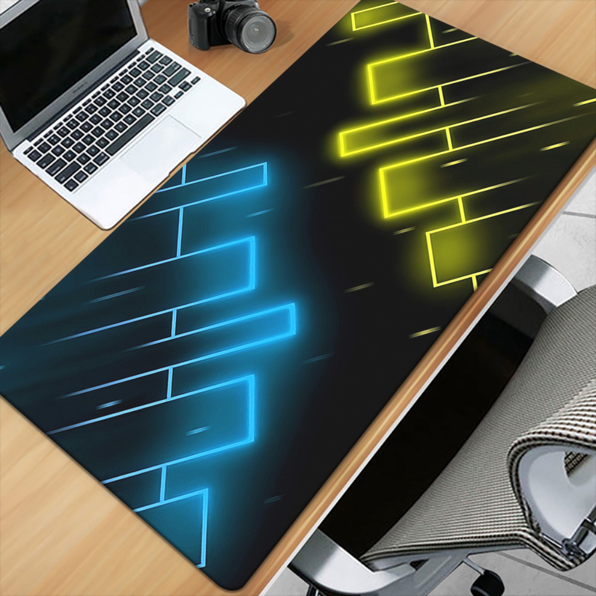 Neonblauw Geel Abstract Gaming - Pc Gaming Yellow recensie en prijs
