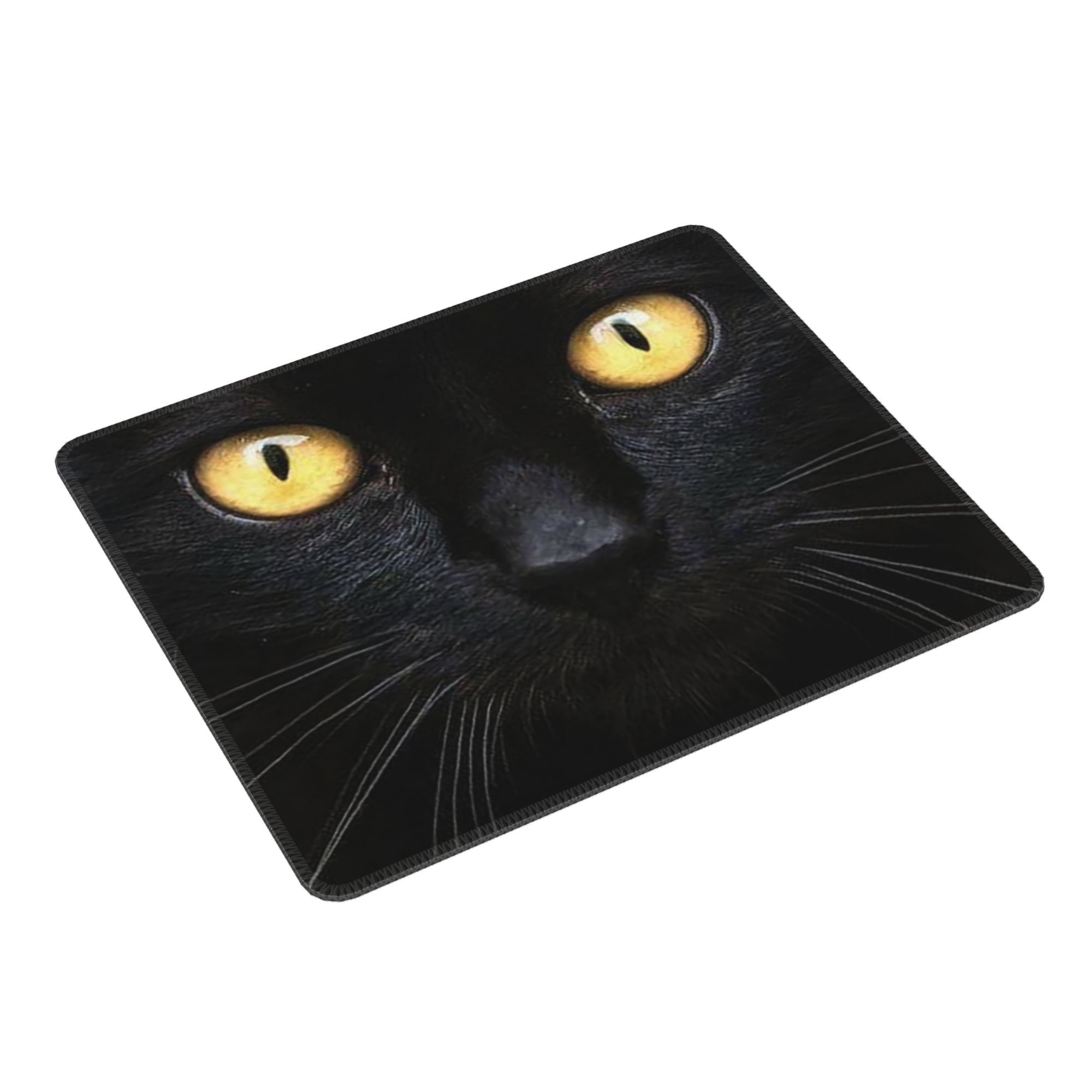 Zwart kattengezicht en gele og - Pc Gaming Yellow recensie en prijs
